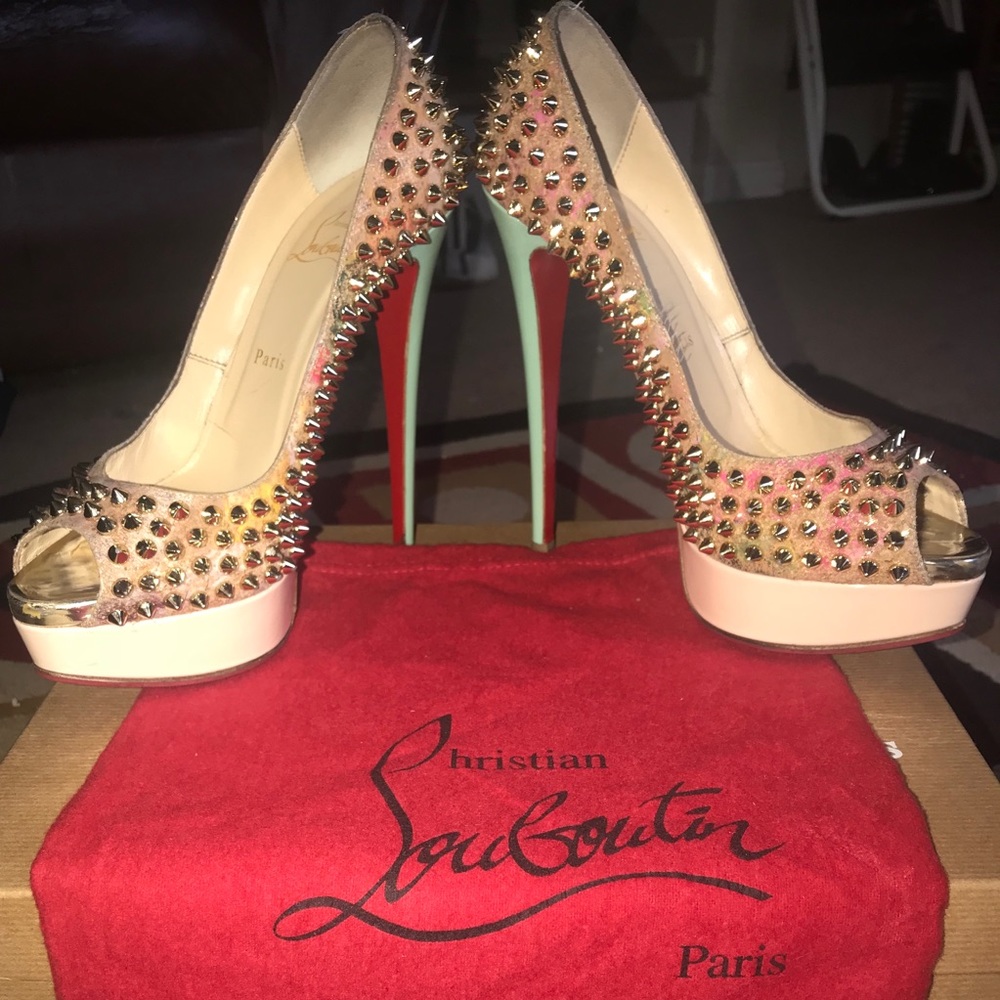 ‼️Flash Sale‼️ Christian Louboutin Lady Peep Spike - Picture 3 of 8